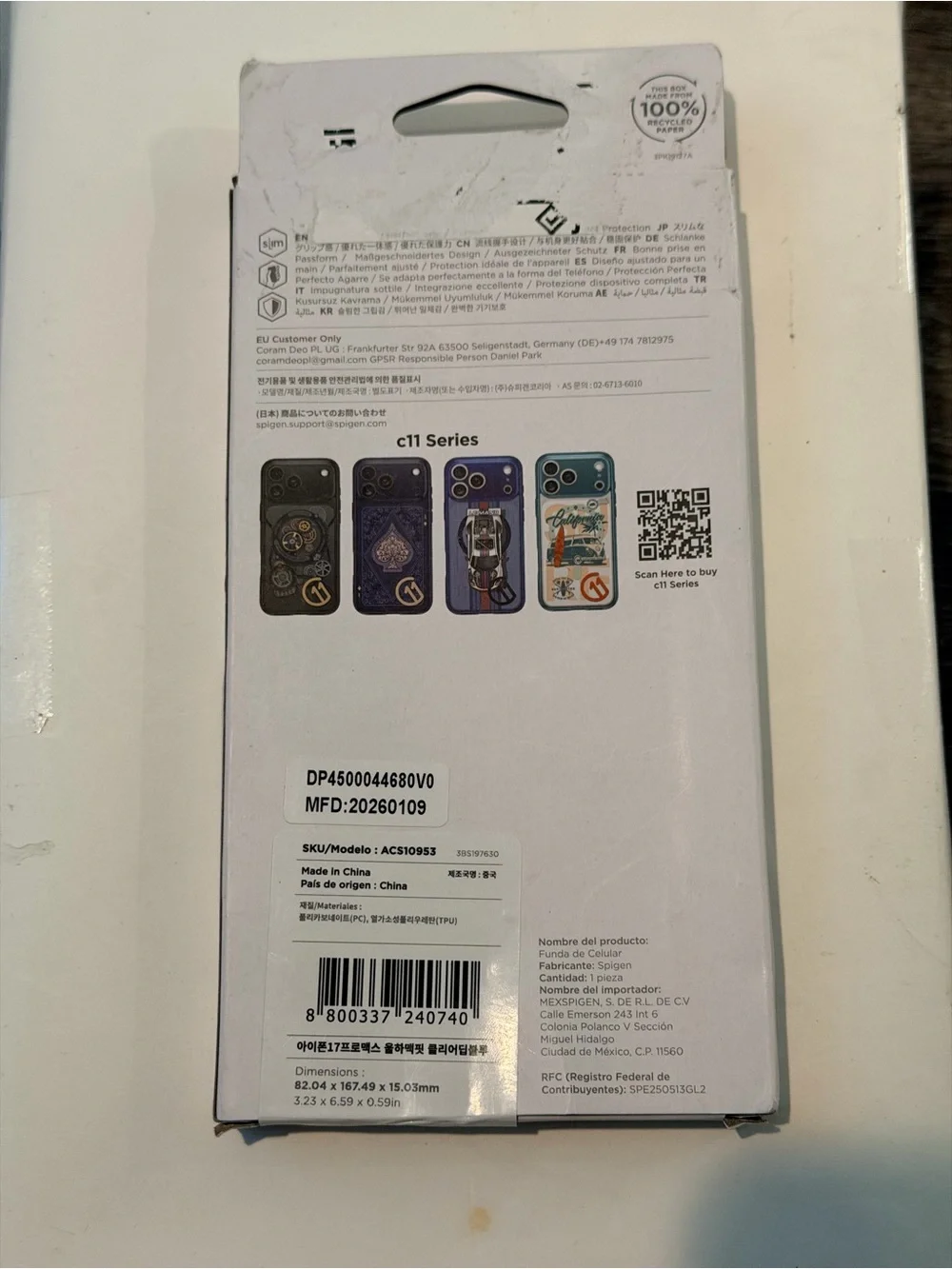 Spigen iPhone 17 Pro Max Ultra Hybrid MagFit Case - clear